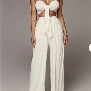 JLUXLABEL ivory tory two piece set size medium